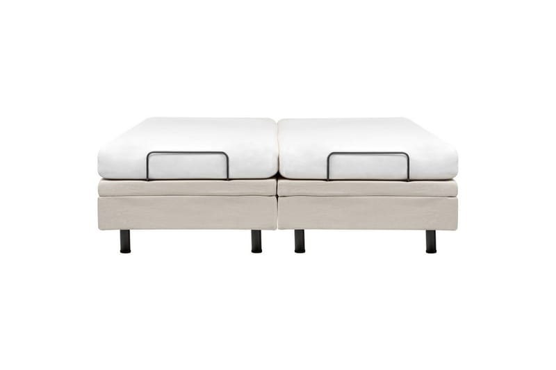 Dubbelsäng Beliani Duke II Beige-Svart, 160x200 cm Beige 180x200 - Huonekalut - Sänky - Moottorisänky