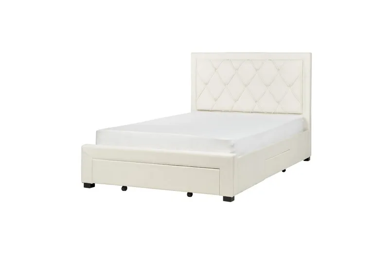 Dubbelsäng Beliani Lievin med förvaring 140x200 cm 140x200 - Huonekalut - Sänky - Sänkykehikot & sängynrungot