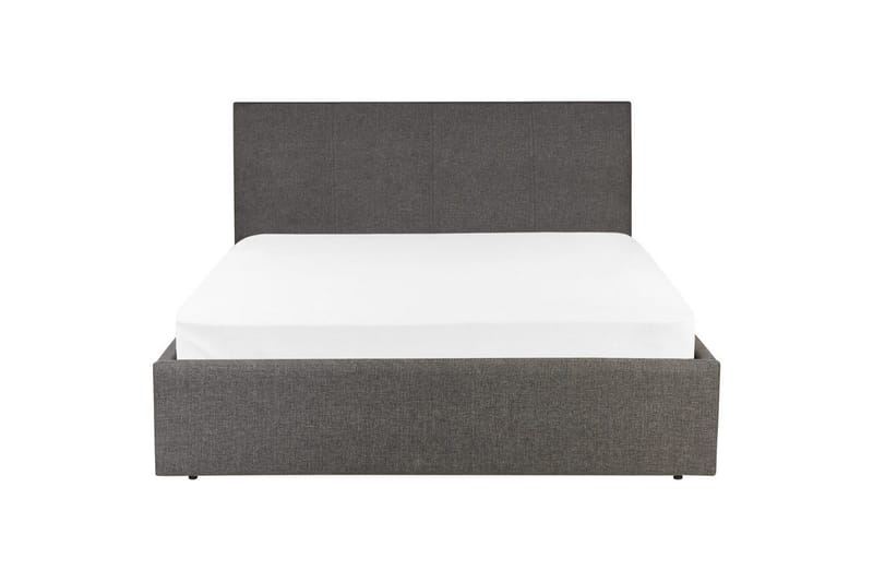 Dubbelsäng Beliani Orbey med lamellram Beige, 140x200 cm Grey - Huonekalut - Sänky - Sänkykehikot & sängynrungot
