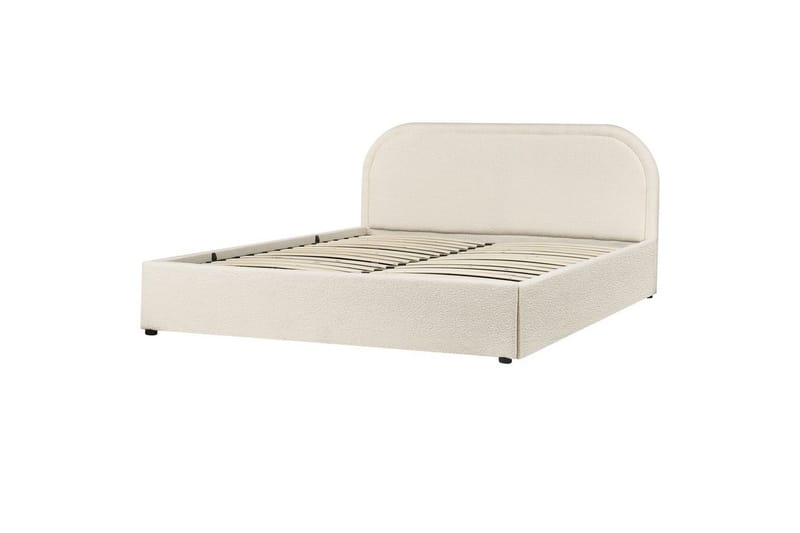 Dubbelsäng Beliani Quillien med förvaring 140x200 cm 160x200 - Huonekalut - Sänky - Sänkykehikot & sängynrungot