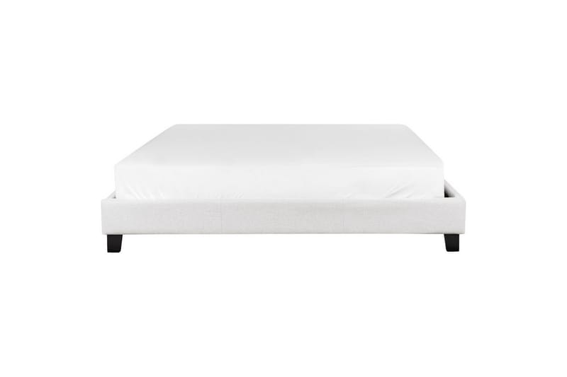 Dubbelsäng Beliani Roanne med lamellram Beige-Mörkt Trä, 140x200 cm, Bouclé Grey 180x200 VALUE_MISSING_3 - Huonekalut - Sänky - Runkopatjasängyt