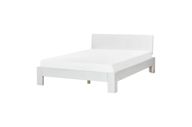 Dubbelsäng Beliani Royan med lamellram Vit, 140x200 cm 140x200, undefined