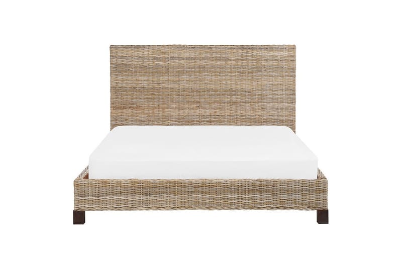 Dubbelsäng Beliani Salbris med lamellram 140x200 cm 160x200 - Huonekalut - Sänky - Sänkykehikot & sängynrungot