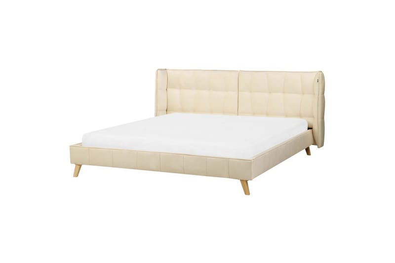 Dubbelsäng Beliani Senlis med lamellram 160x200 cm 180x200, undefined