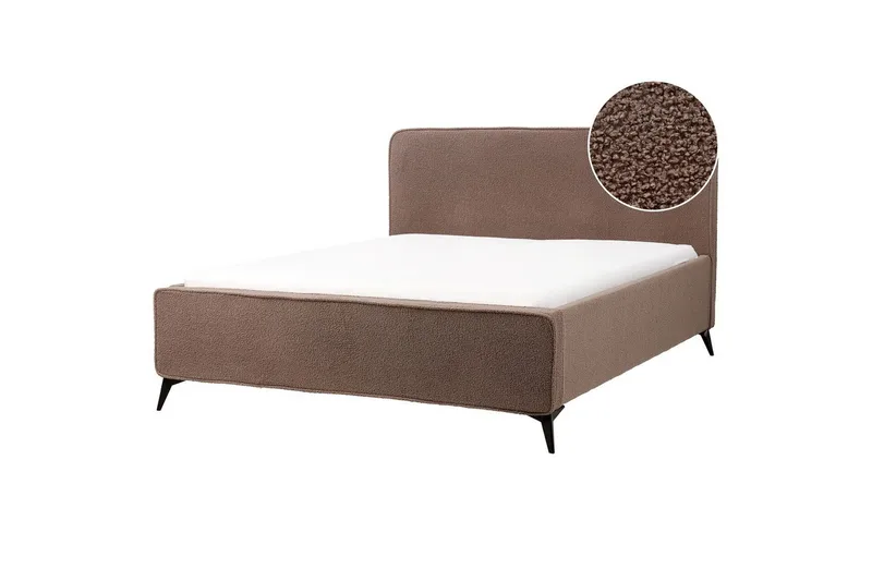 Dubbelsäng Beliani Valognes med lamellram 160x200 cm 160x200, undefined
