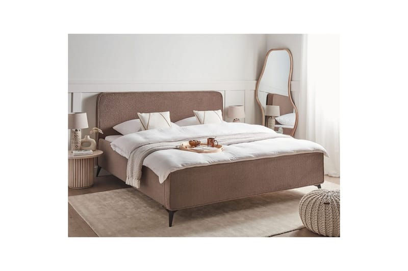 Dubbelsäng Beliani Valognes med lamellram 160x200 cm 180x200 - Huonekalut - Sänky - Sänkykehikot & sängynrungot