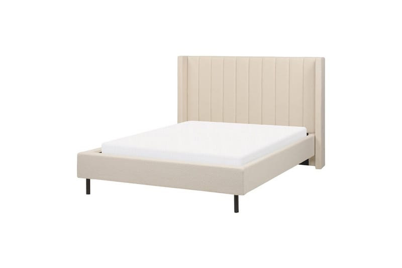 Dubbelsäng Beliani Villette med lamellram 140x200 cm 140x200 - Huonekalut - Sänky - Sänkykehikot & sängynrungot