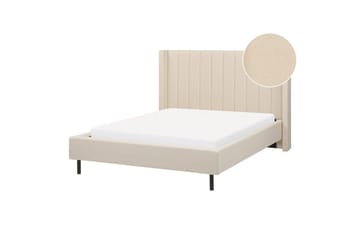 Dubbelsäng Beliani Villette med lamellram 140x200 cm 140x200 - Huonekalut - Sänky - Runkopatjasängyt