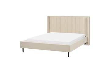Dubbelsäng Beliani Villette med lamellram 140x200 cm 160x200 - Huonekalut - Sänky - Runkopatjasängyt