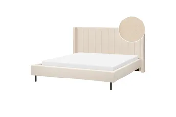 Dubbelsäng Beliani Villette med lamellram 140x200 cm 180x200 - Huonekalut - Sänky - Runkopatjasängyt