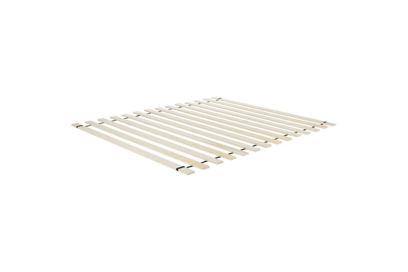 Dubbelsäng Beliani Vinay med lamellram Beige, 160x200 cm Taupe 160x200 - Huonekalut - Sänky - Runkopatjasängyt