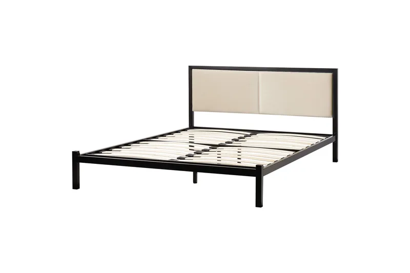 Dwan Sänkykehys 140x200 cm, Musta/Beige
