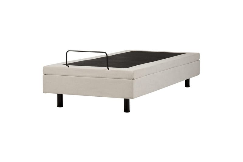 Enkelsäng Beliani Duke II Ljusbeige, 90x200 cm Beige - Huonekalut - Sänky - Yhden hengen sängyt