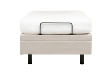 Enkelsäng Beliani Duke II Ljusbeige, 90x200 cm Beige - Huonekalut - Sänky - Yhden hengen sängyt