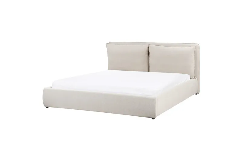 Förvaringssäng Beige 160x200 - Huonekalut - Sänky - Sänkykehikot & sängynrungot