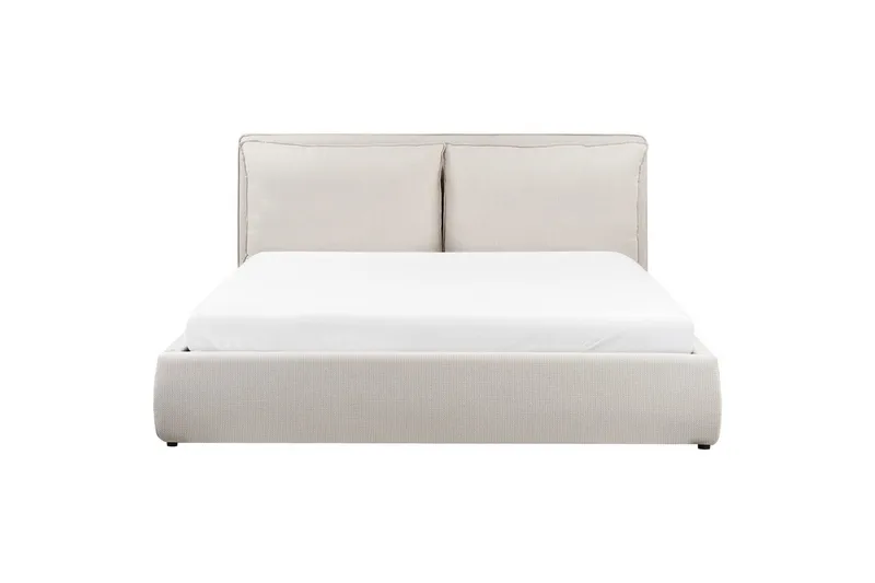 Förvaringssäng Beige 160x200 - Huonekalut - Sänky - Sänkykehikot & sängynrungot