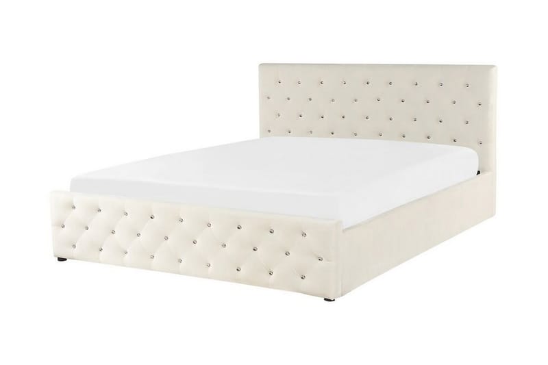 Förvaringssäng Beige - Huonekalut - Sänky - Sänkykehikot & sängynrungot