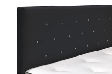 Finnigan Sänkypaketti Continental-sänky 160x200 cm Keskijäykkä/Jäykkä - Musta - Huonekalut - Sänky - Jenkkisängyt