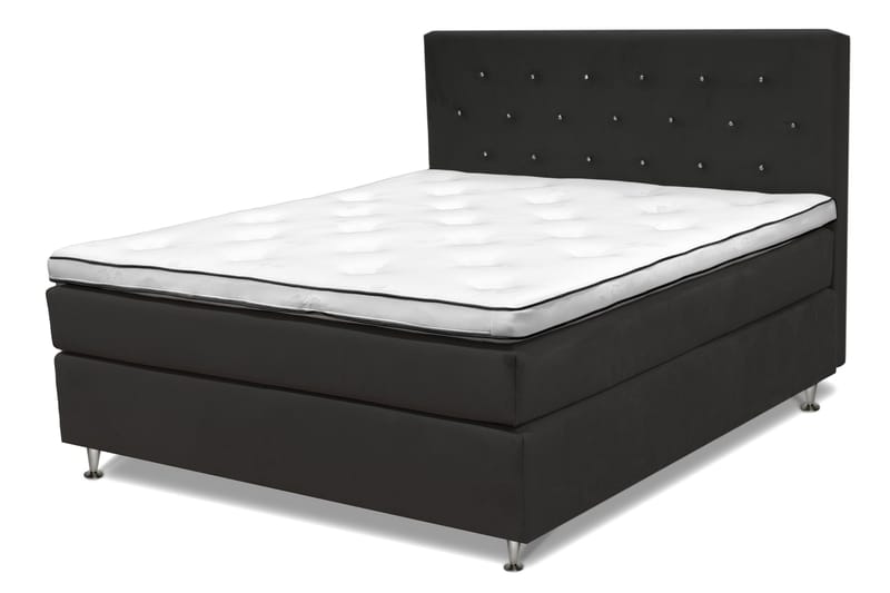 Finnigan Sänkypaketti Continental-sänky 160x200 cm Keskijäykkä/Jäykkä - Tummanharmaa - Huonekalut - Sänky - Jenkkisängyt