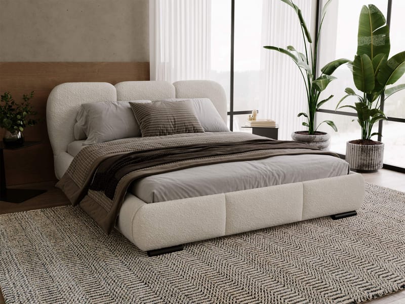 Fito sängynrunko säilytystilalla 180x200 cm - beige - Huonekalut - Sänky - Sänkykehikot & sängynrungot