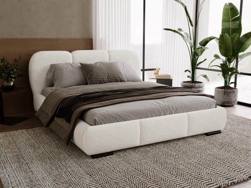 Fito sängynrunko säilytystilalla 200x200 cm - beige - Huonekalut - Sänky - Sänkykehikot & sängynrungot