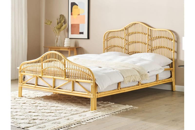 France Sänkykehys 160x200 cm - Vaalea puu - Huonekalut - Sänky - Sänkykehikot & sängynrungot