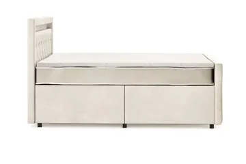 Franco Light täydellinen sänkypaketti säilytystilalla ja LED-valaistuksella 120x200 cm - Beige - Huonekalut - Sänky - Sänkypaketti
