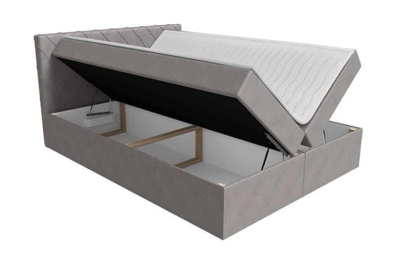 Gabin sängpaketti kontinentalsänky 140x200 cm - Vihreä - Huonekalut - Sänky - Sängyt säilytystilalla