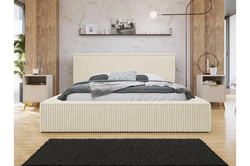 Gadi Sänkyrunko 140x200 cm - Beige - Huonekalut - Sänky - Sänkykehikot & sängynrungot