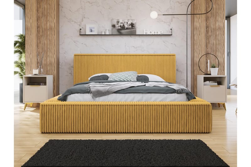 Gadi Sänkyrunko 140x200 cm - Keltainen - Huonekalut - Sänky - Sänkykehikot & sängynrungot