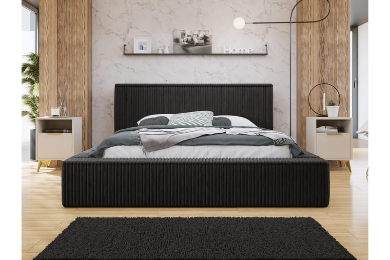 Gadi Sänkyrunko 160x200 cm - Musta - Huonekalut - Sänky - Sänkykehikot & sängynrungot