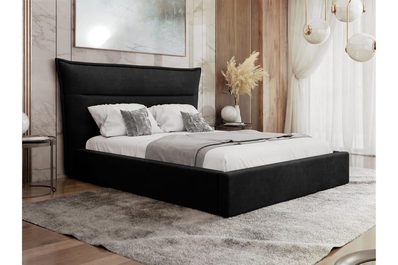 Gare sängrungot 160x200 cm - Musta - Huonekalut - Sänky - Sänkykehikot & sängynrungot