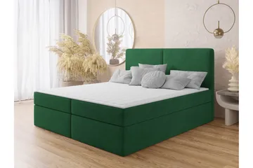Garris sängpaketti kontinentalsänky 140x200 cm - Vihreä - Huonekalut - Sänky - Sängyt säilytystilalla