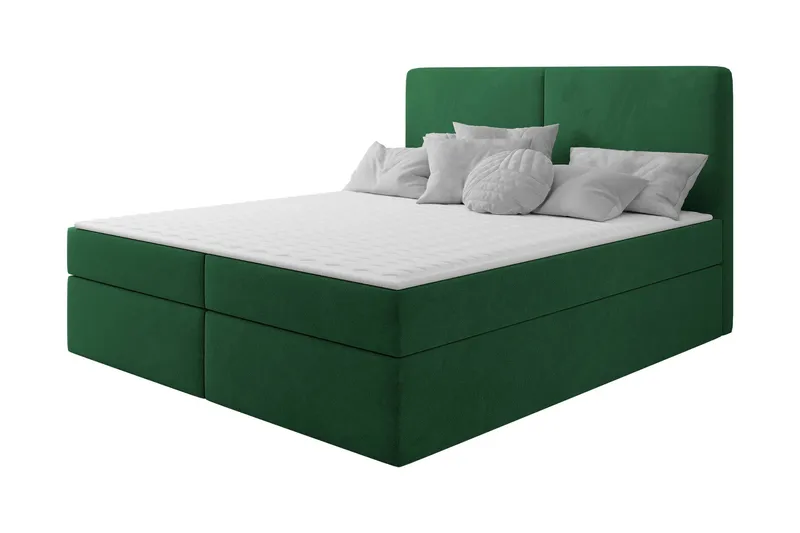 Garris Sänkypaketti Kontinentalsänky 160x200 cm - Vihreä - Huonekalut - Sänky - Sängyt säilytystilalla