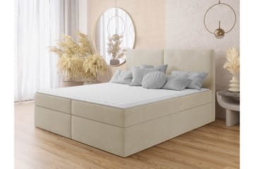 Garris Sänkypaketti Kontinentalsänky 180x200 cm - Beige - Huonekalut - Sänky - Sängyt säilytystilalla