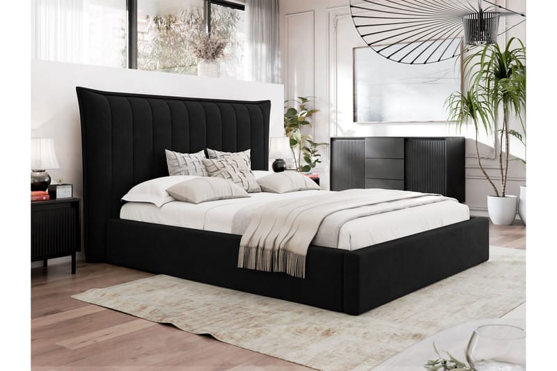 Garson sängrungot 140x200 cm - Musta - Huonekalut - Sänky - Sänkykehikot & sängynrungot