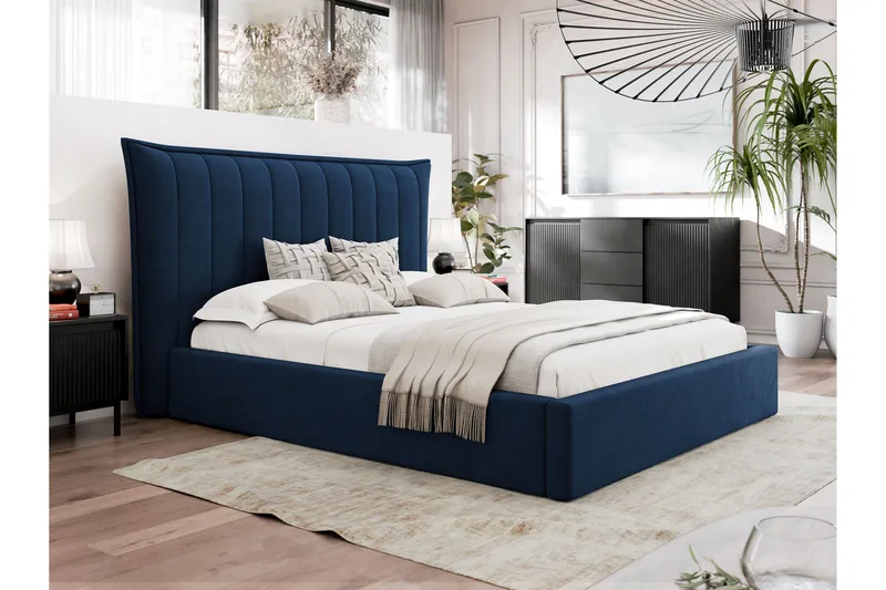 Garson Sänkyrunko 160x200 cm - Sininen - Huonekalut - Sänky - Sänkykehikot & sängynrungot