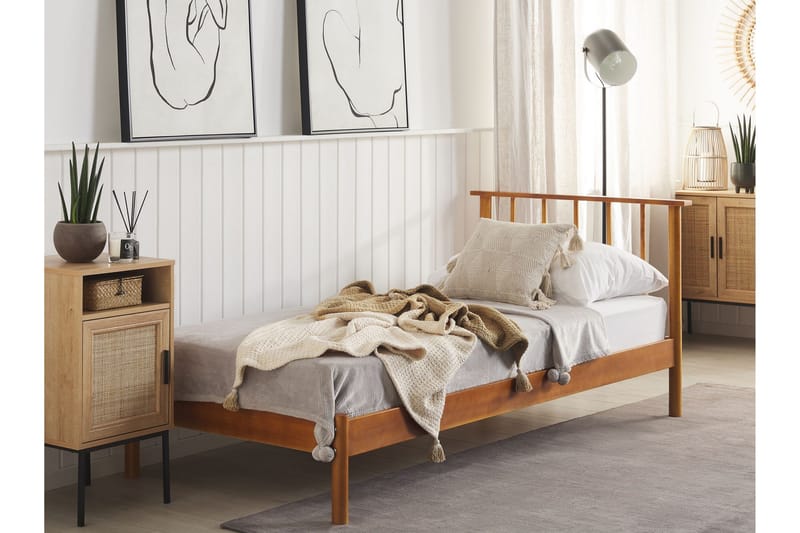 Gavriel Sängynrunko 90x200 cm - Vaalea puu - Huonekalut - Sänky - Sänkykehikot & sängynrungot