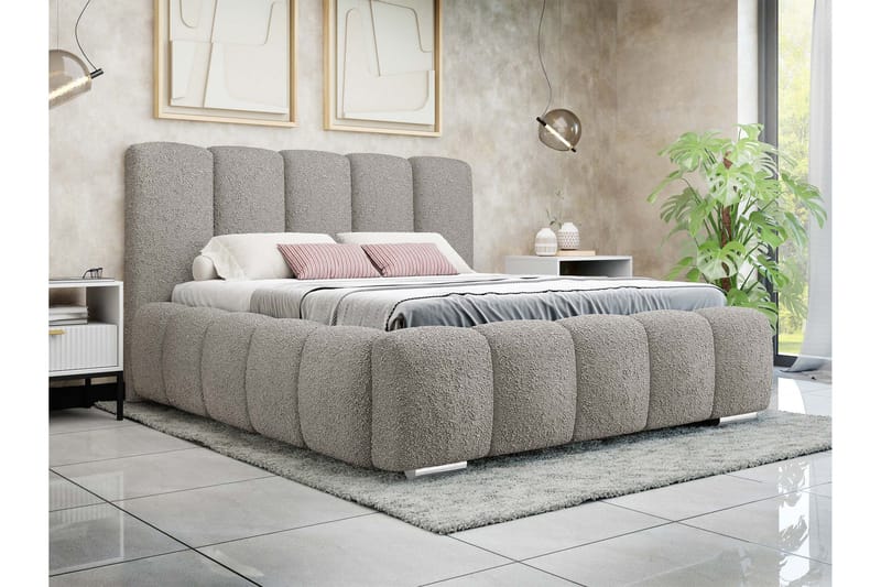 Gioia Säilytyssänky 140x200 cm - Harmaa - Huonekalut - Sänky - Sänkykehikot & sängynrungot