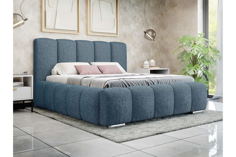 Gioia Säilytyssänky 140x200 cm - Sininen - Huonekalut - Sänky - Sänkykehikot & sängynrungot