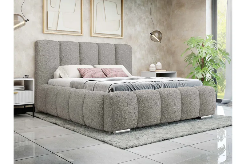 Gioia Säilytyssänky 180x200 cm - Harmaa - Huonekalut - Sänky - Sänkykehikot & sängynrungot