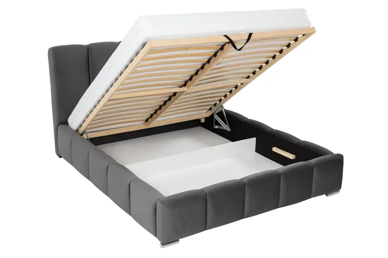 Gioia Säilytyssänky 180x200 cm - Harmaa - Huonekalut - Sänky - Sänkykehikot & sängynrungot