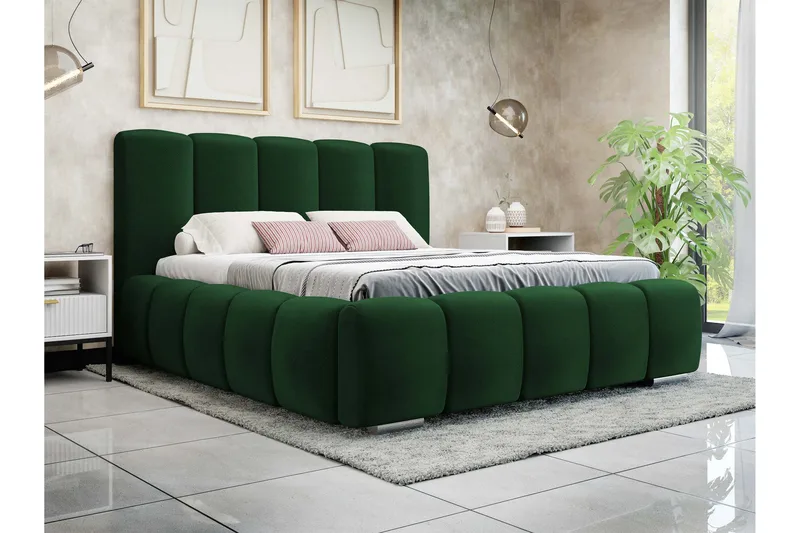 Gioia Säilytyssänky 180x200 cm - Vihreä - Huonekalut - Sänky - Sänkykehikot & sängynrungot