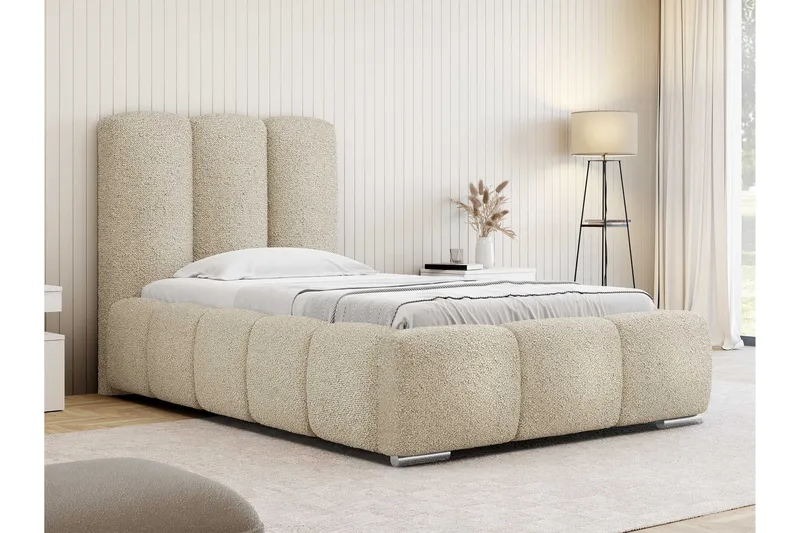 Gioia Sängynrunko ja säilytystilalla 90x200 cm - Beige - Huonekalut - Sänky - Sänkykehikot & sängynrungot