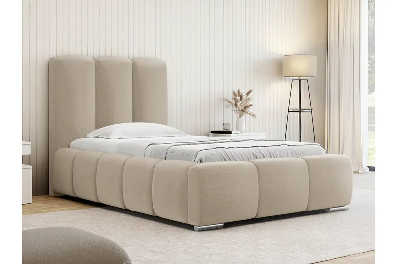 Gioia Sängynrunko ja säilytystilalla 90x200 cm - Beige - Huonekalut - Sänky - Sänkykehikot & sängynrungot