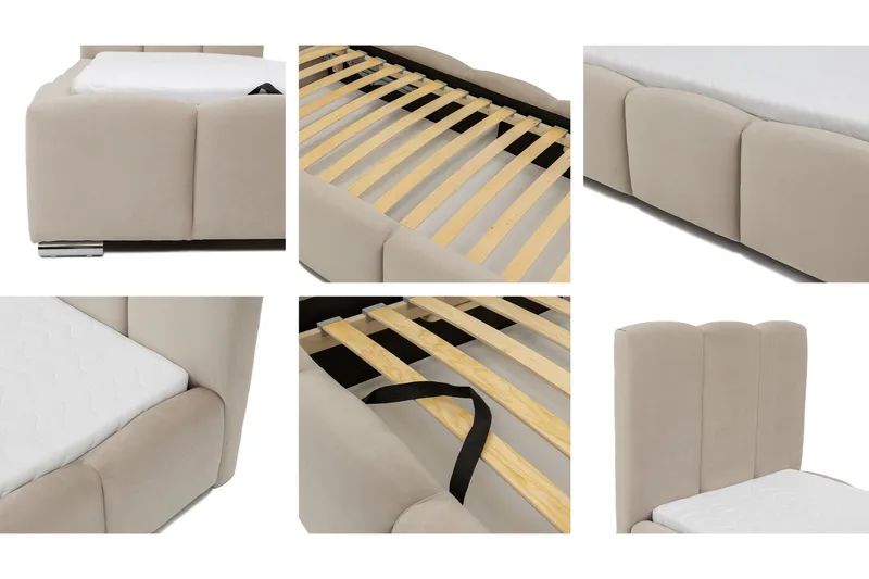 Gioia Sängynrunko ja säilytystilalla 90x200 cm - Vihreä - Huonekalut - Sänky - Sänkykehikot & sängynrungot