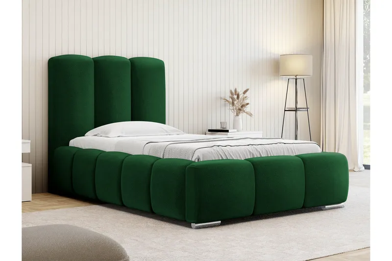Gioia Sängynrunko ja säilytystilalla 90x200 cm - Vihreä - Huonekalut - Sänky - Sänkykehikot & sängynrungot