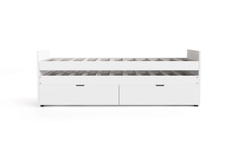 Granvik Sängynrunko 90x200 cm säilytystilalla, Valkoinen