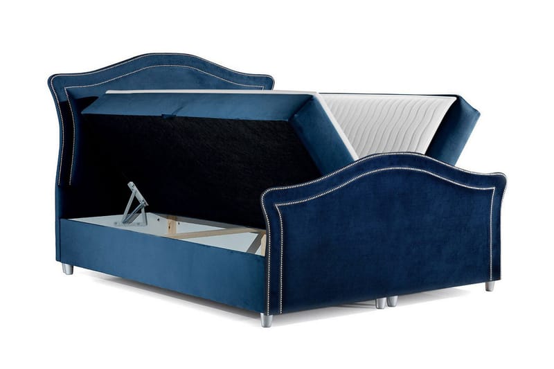 Hestra Lux sängpaketti kontinentalsänky 120x200 cm - Sininen - Huonekalut - Sänky - Sängyt säilytystilalla