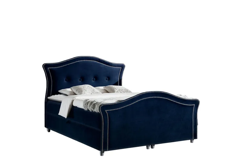 Hestra Lux sängpaketti kontinentalsänky 180x200 cm, Sininen